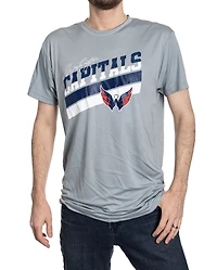 NHL T-Shirt Performance Rashguard Stripes Capitals