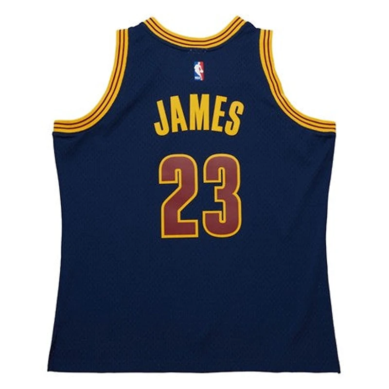 NBA Hardwood Classics Player 2015-16 Swingman Jersey Lebron James Cavaliers (Navy Blue)