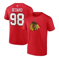 NHL Player T-Shirt Authentic Stack Connor Bedard Blackhawks
