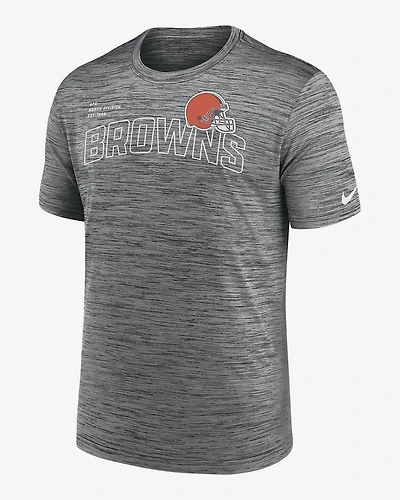 NFL Dri-Fit T-Shirt Performance Velocity Arch Anthracite Browns