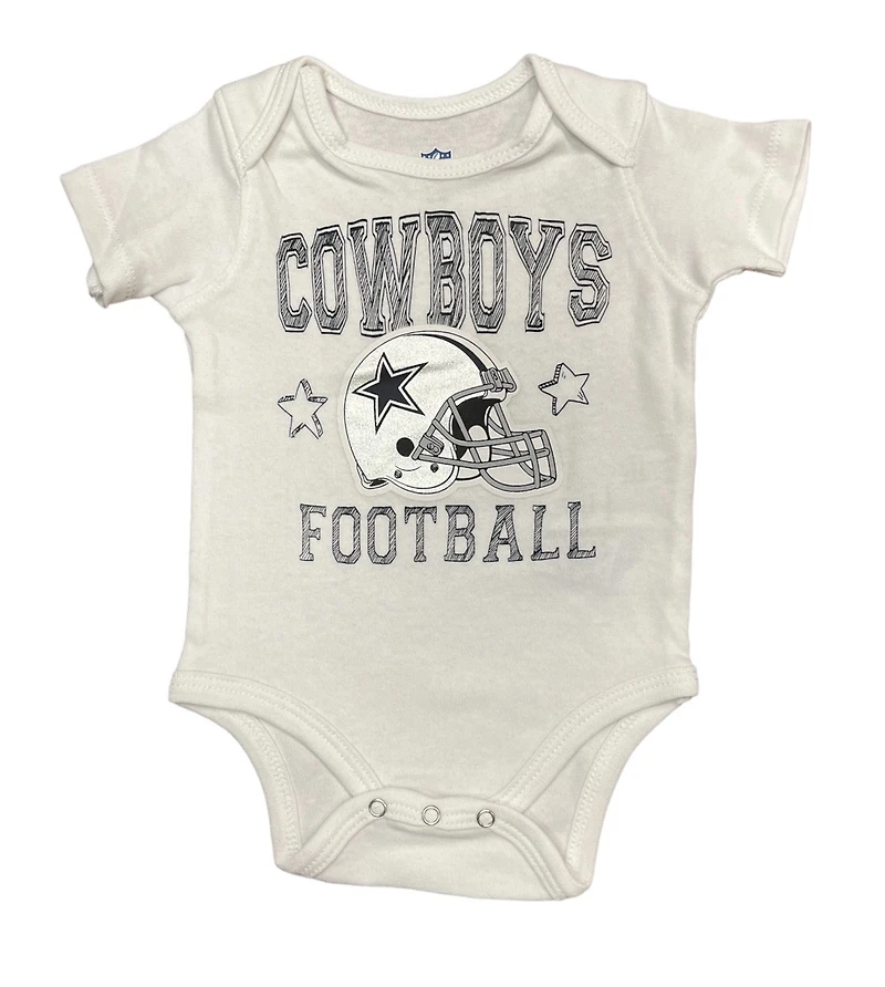 NFL 3pc Onesie Set Born to Be Creeper Cowboys
