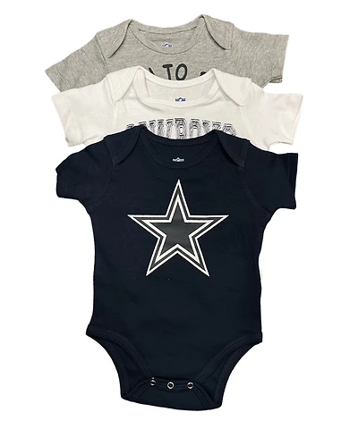 NFL 3pc Onesie Set Born to Be Creeper Cowboys