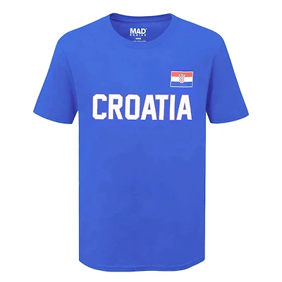 Country T-Shirt Flag Croatia (Blue)