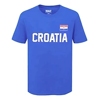 Country T-Shirt Flag Croatia (Blue)