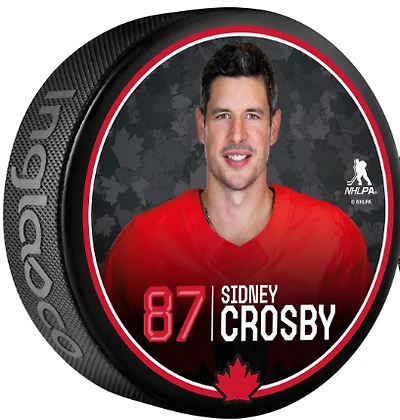 Hockey Canada Player Photo Puck 2026 Olympics Sidney Crosby Team Canada