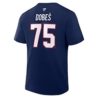 NHL Player T-Shirt Authentic Stack Jakub Dobeš Canadiens (Navy)