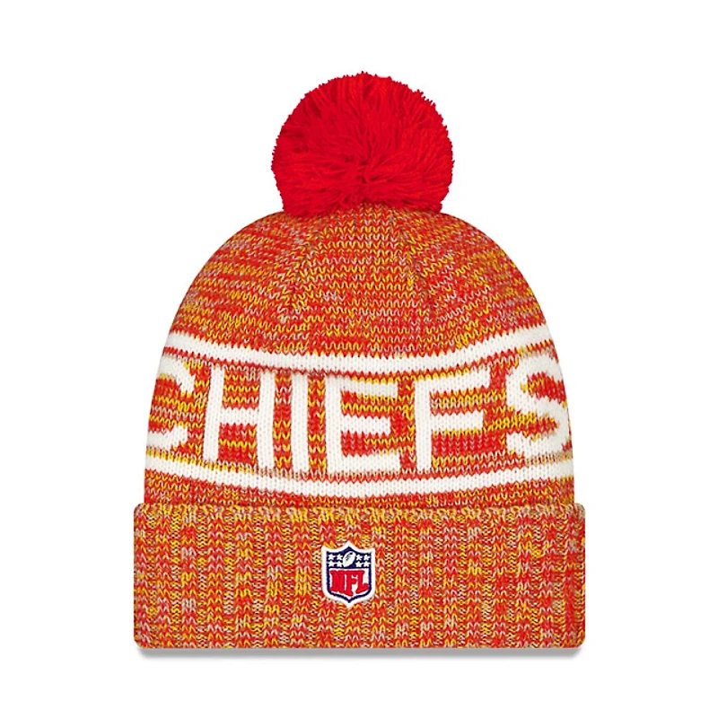NFL Knit Hat Sideline 2025 Gray Color Wave Chiefs