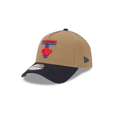 MLB Hat 940 A-Frame Snapback Khaki City Connect 2024 Blue Jays