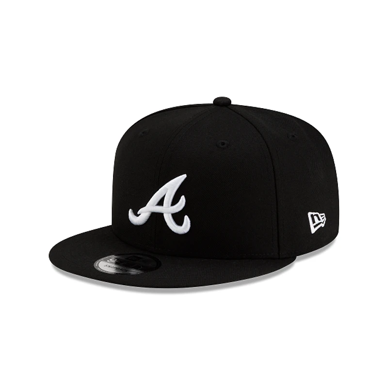 MLB Hat 950 Basic Snapback Black and White Braves