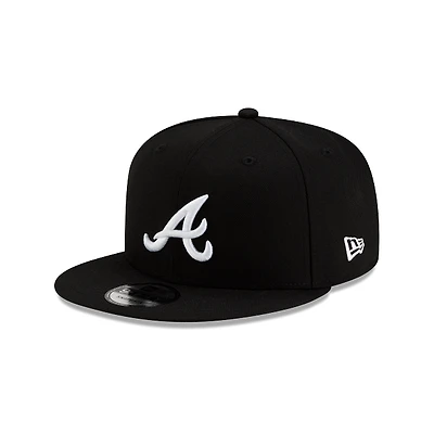 MLB Hat 950 Basic Snapback Black and White Braves