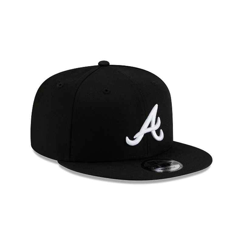 MLB Hat 950 Basic Snapback Black and White Braves