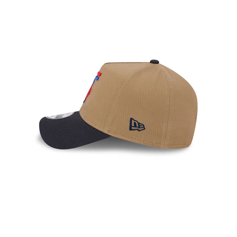 MLB Hat 940 A-Frame Snapback Khaki City Connect 2024 Blue Jays
