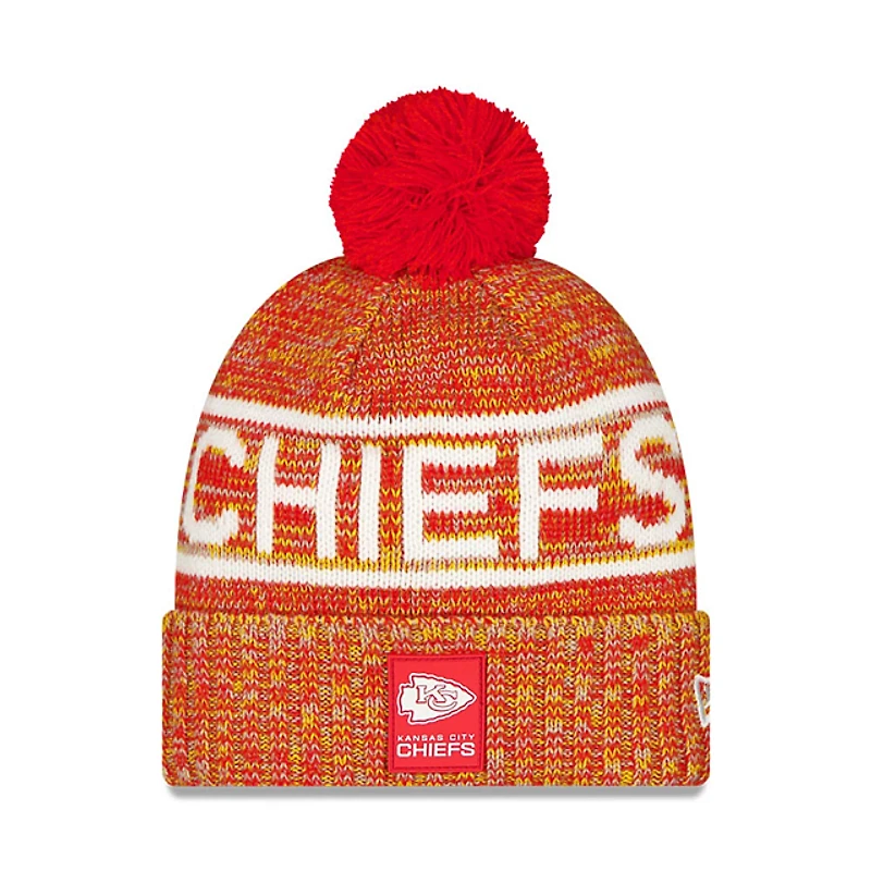 NFL Knit Hat Sideline 2025 Gray Color Wave Chiefs