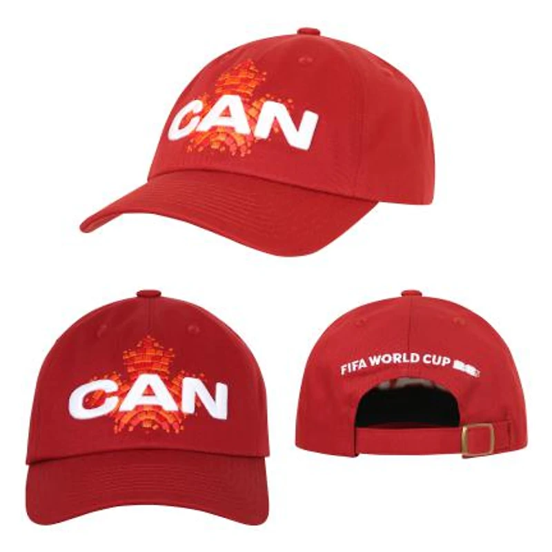 Canadian Soccer Association 2026 FIFA World Cup Strapback Hat Team Canada
