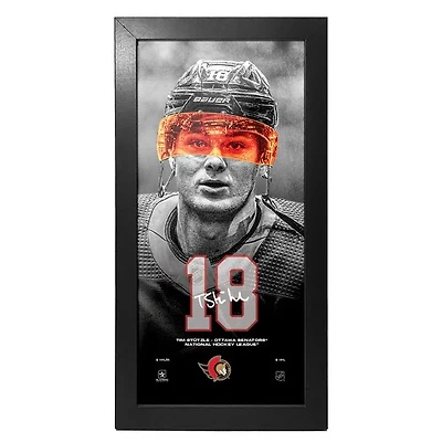 NHL 6" x 12" Frame Neon Visor Tim Stützle Senators
