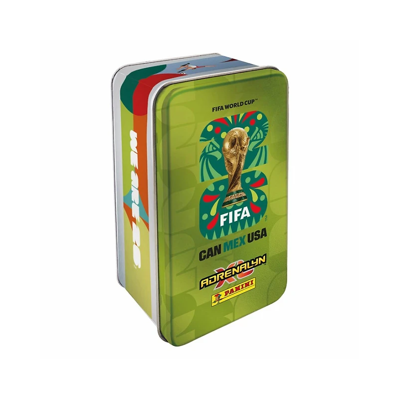Panini Adrenalyn XL Trading CARDS FIFA World Cup 2026 MEGA TIN (66 + LE & GOLDEN BALLER)