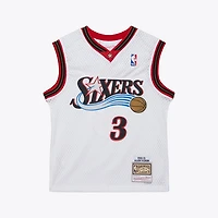NBA Youth Hardwood Classics Player 2001-01 Swingman Jersey Allen Iverson 76ers (White)
