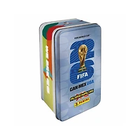 Panini Adrenalyn XL Trading CARDS FIFA World Cup 2026 MEGA TIN (66 + LE & GOLDEN BALLER)