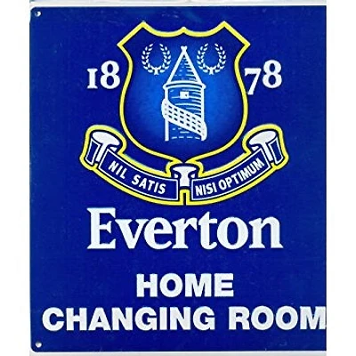 EPL Steel Sign Home Changing Room Everton FC
