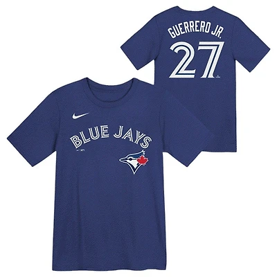 MLB Youth Player T-Shirt Name And Number Alt Blue Vladimir Guerrero Jr. Jays