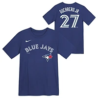 MLB Youth Player T-Shirt Name And Number Alt Blue Vladimir Guerrero Jr. Jays