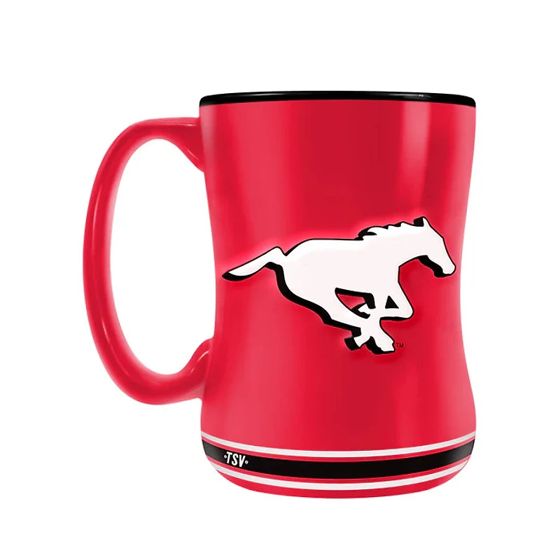 CFL Coffee Mug Sculpted Relief Stampeders