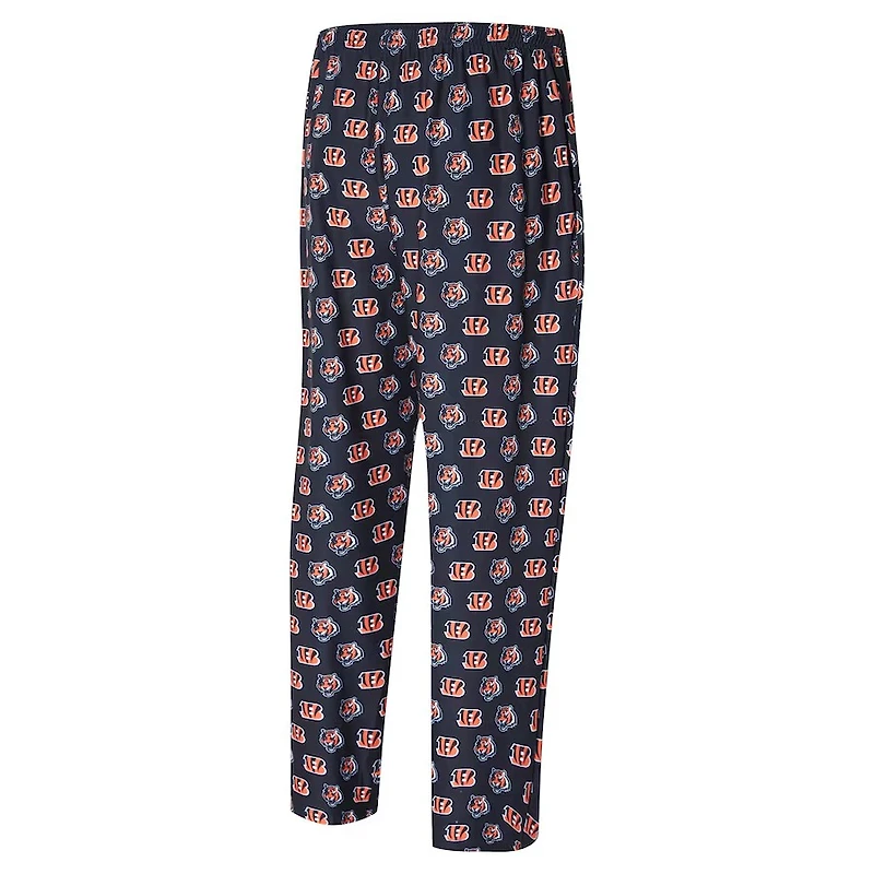 NFL PJ Pants Record Allover Print Bengals