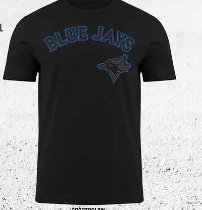 MLB T-Shirt Glow Black Logo Blue Jays