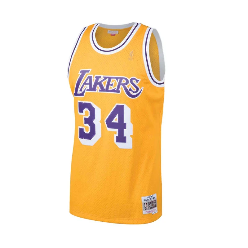 NBA Hardwood Classics Player 1996-97 Swingman Jersey Shaquille O'Neal Lakers (Gold)