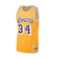 NBA Hardwood Classics Player 1996-97 Swingman Jersey Shaquille O'Neal Lakers (Gold)