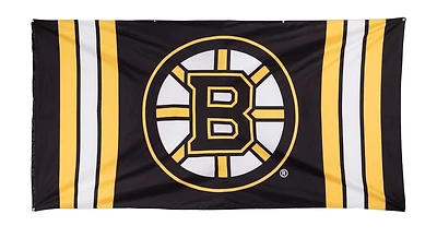 NHL Striped Vertical Jumbo Banner Flag 118" x 62" Bruins