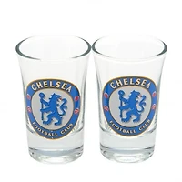 EPL 2Pc Shot Glass Set Chelsea FC