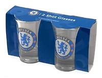 EPL 2Pc Shot Glass Set Chelsea FC