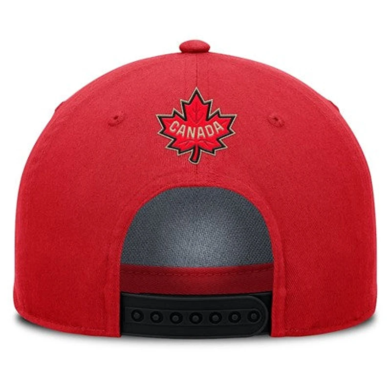NHL Hat Authentic Pro Pinch Panel A-Frame 4-Nations Face-Off Team Canada