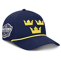 NHL Hat Authentic Pro Pinch Panel A-Frame 4-Nations Face-Off Team Sweden