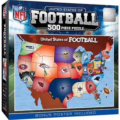 NFL United States of Football Map Puzzle