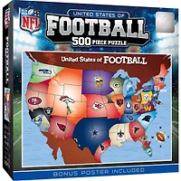 NFL United States of Football Map Puzzle