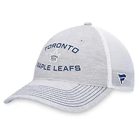 NHL Trucker Hat Unstructured Adjustable Heather Gray Maple Leafs