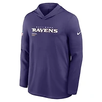 NFL Dri-FIT Long Sleeve Hoodie 2025 Sideline Pure Fury Ravens