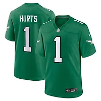 NFL Player Game Jersey Alt Kelly Green Jalen Hurts Eagles
