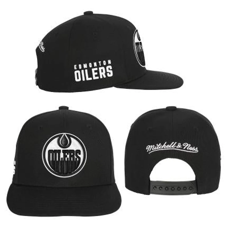 NHL Youth Hat Black Evergreen Snapback Oilers