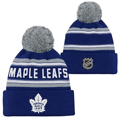 NHL Youth Knit Hat Jacquard Wordark Maple Leafs