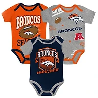 NFL Infant 3Pc Onesie Set 1st Round Pick Broncos