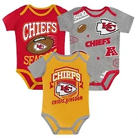 NFL Infant 3Pc Onesie Set 1st Round Pick Chiefs