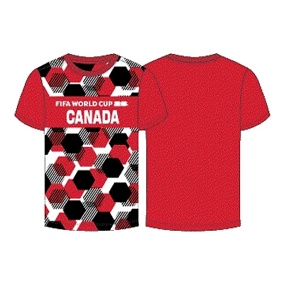FIFA World Cup 2026 Kids/Youth Sublimated Performance Jersey Team Canada
