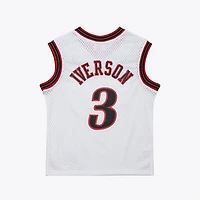 NBA Youth Hardwood Classics Player 2001-01 Swingman Jersey Allen Iverson 76ers (White)