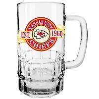 NFL Beer Mug 18 oz. Glass Banner Design Chiefs