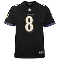 NFL Youth Player Game Jersey Alt Black Lamar Jackson Ravens