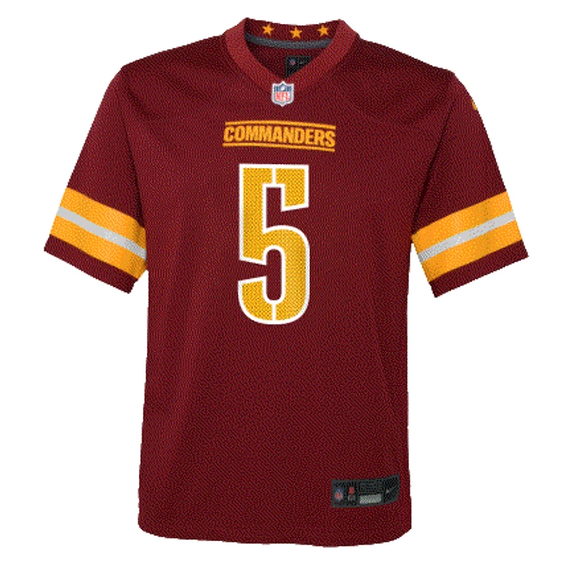 NFL Youth Player Game Jersey Home Jayden Daniels Commanders