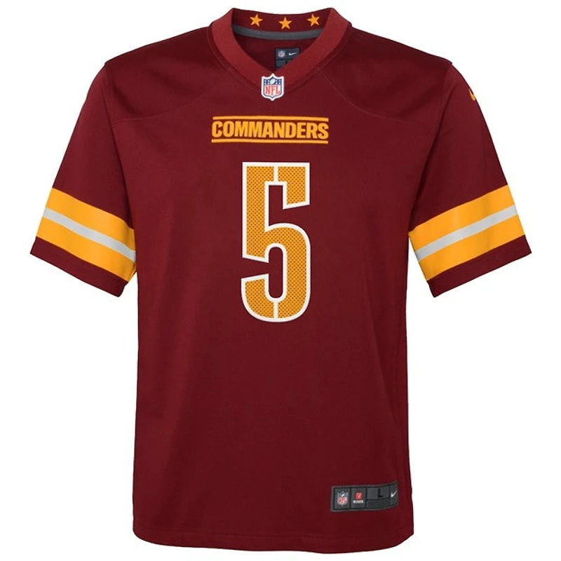 NFL Youth Player Game Jersey Home Jayden Daniels Commanders